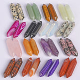 【double point ∅8*30mm】nature quartz double point Hexagonal section