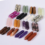 【double point ∅8*30mm】nature quartz double point Hexagonal section