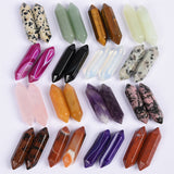 【double point ∅8*30mm】nature quartz double point Hexagonal section