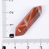【double point ∅8*30mm】nature quartz double point Hexagonal section