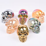 【Aura glass skull-big】Aura K9 Crystal Skulls Folk Crafts