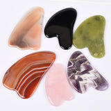 【guasha board】Amethyst, Rose Quartz, obsidian guasha board, face Massager