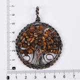 【lifetree pendent 5cm】natural crystal chips lifeTree handmade wire wrapped Pendants