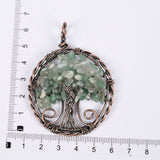 【lifetree pendent 5cm】natural crystal chips lifeTree handmade wire wrapped Pendants