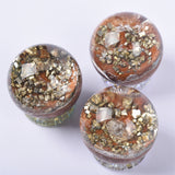 Pyrite Garden quartz sphere