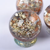 Pyrite Garden quartz sphere