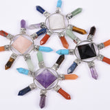 【7 chakra generator】crystal point with Pyramid 7 chakras