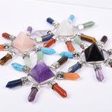 【7 chakra generator】crystal point with Pyramid 7 chakras