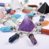 【7 chakra generator】crystal point with Pyramid 7 chakras
