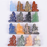 Natural crystal carving mini small size fairy carvings