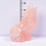 【wolf carving】Natural Hand Carved Crystal Wolf Figurine