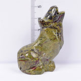 【wolf carving】Natural Hand Carved Crystal Wolf Figurine