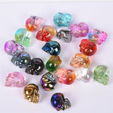 【Aura glass skull-small】Aura K9 Crystal Skulls Folk Crafts