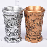 Egyptian pharaoh sphere holder for crystal spheres decoration