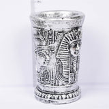 Egyptian pharaoh sphere holder for crystal spheres decoration