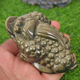 Dragon turtle and money frog carving