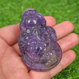 Dragon turtle and money frog carving