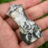 Moss agate women body carvings