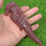 Crystal seahorse wands carving
