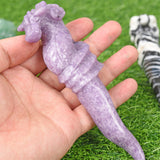 Crystal seahorse wands carving