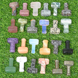 carved Semi-Precious Stone Crafts natural crystals hammer