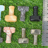 carved Semi-Precious Stone Crafts natural crystals hammer