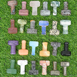 carved Semi-Precious Stone Crafts natural crystals hammer