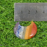 natural crystal 7 chakra sphere/heart/moon/worry stone/mushroom/star/chips bottle