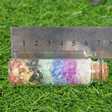 natural crystal 7 chakra sphere/heart/moon/worry stone/mushroom/star/chips bottle
