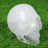 big size rose quartz/clear quartz/fluorite skull