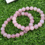 purple rose quartz brecelet
