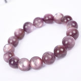 High quality purple lepidolite bracelet