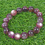 High quality purple lepidolite bracelet