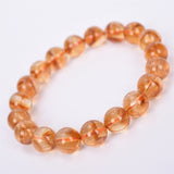 nature yellow color Round beads citrine bracelet