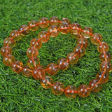 nature yellow color Round beads citrine bracelet