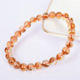 nature yellow color Round beads citrine bracelet