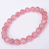 level AA rose quartz brecelet