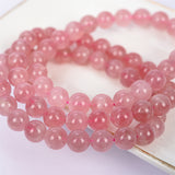 level AA rose quartz brecelet