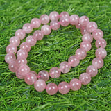 level AA rose quartz brecelet