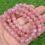 level AA rose quartz brecelet