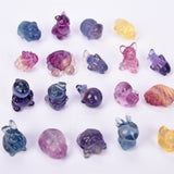 Mini size fluorite Animal carvings
