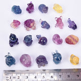 Mini size fluorite Animal carvings
