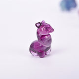 Mini size fluorite Animal carvings