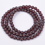 High quality dark red garnet necklace