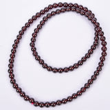 High quality dark red garnet necklace