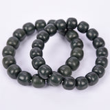 bottle-green hetian jade durm beads brecelet