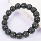 bottle-green hetian jade durm beads brecelet