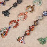crystal tumble 7 chakra wall hanger
