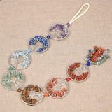 crystal tumble 7 chakra wall hanger