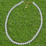 feeded blue freshwater pearl nacklace